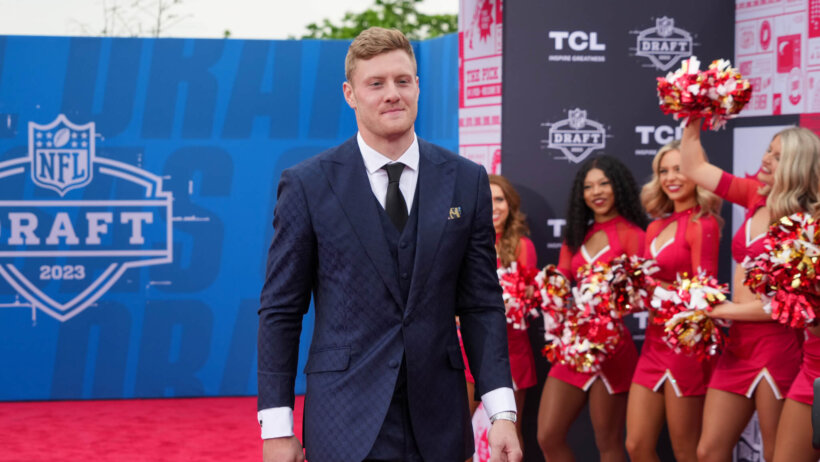 Kentucky QB Will Levis arriving at NFL Draft