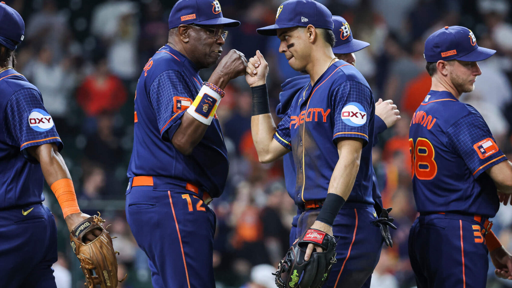 Houston Astros winning celebration