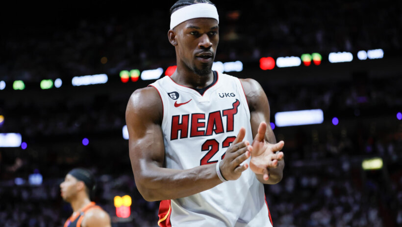 Jimmy Butler clapping hands