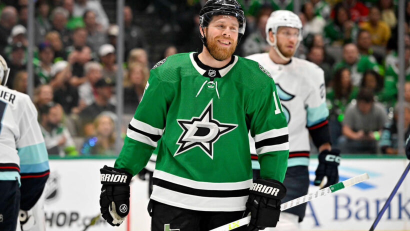 Joe Pavelski smiling