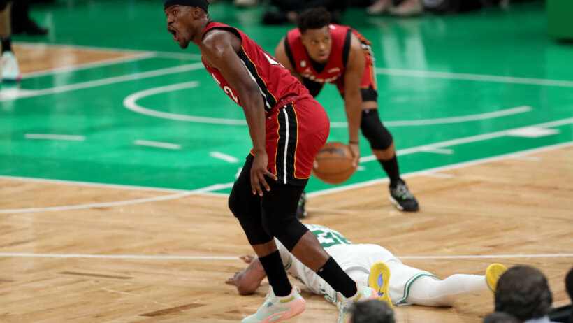 Jimmy Butler on the court