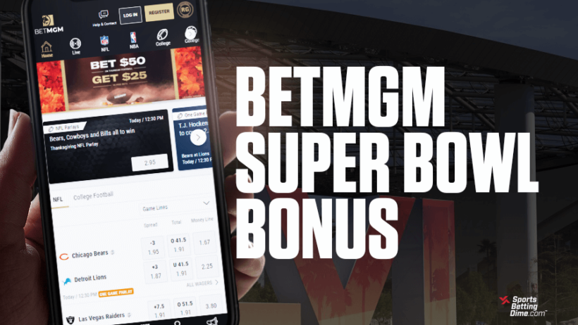 BetMGM Super Bowl promo image