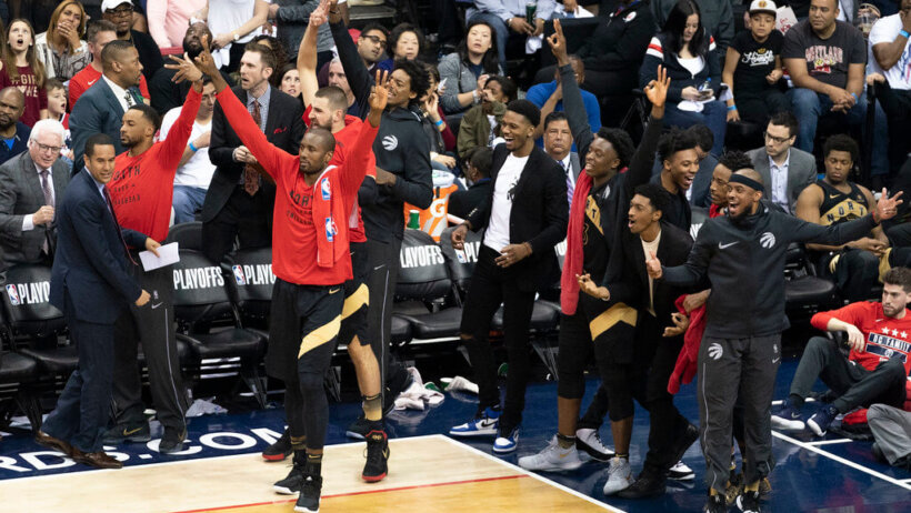 Raptors celebrate