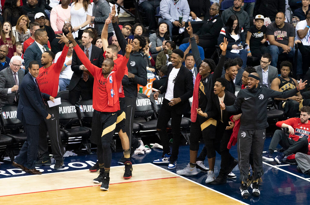 Raptors celebrate