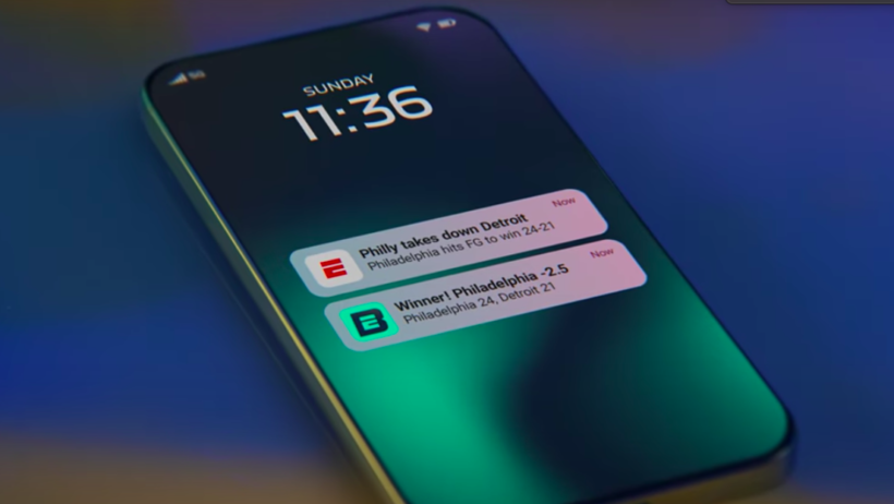 ESPN Bet app notification from teaser