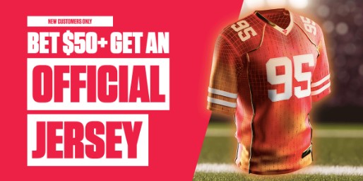PointsBet official jersey promo through Fanatics