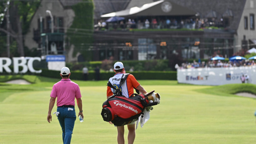 Rory McIlroy and caddie Niall O'Connor walking