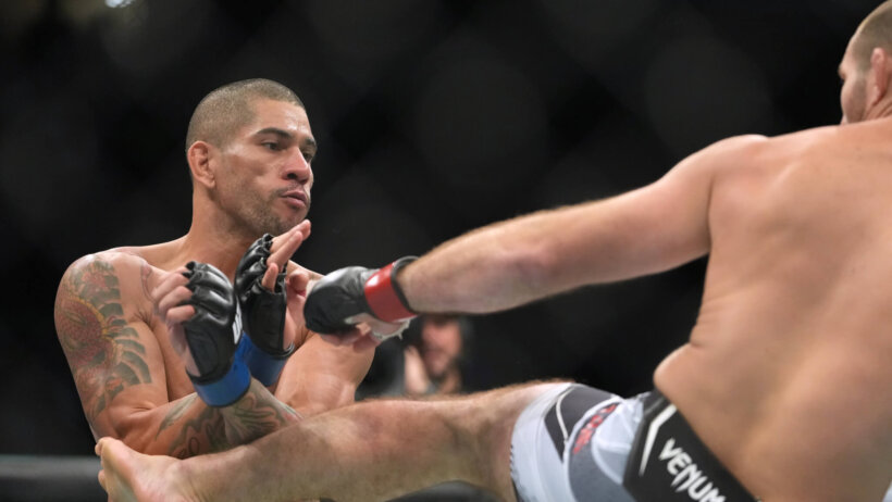 Sean Strickland fighting Alex Pereira