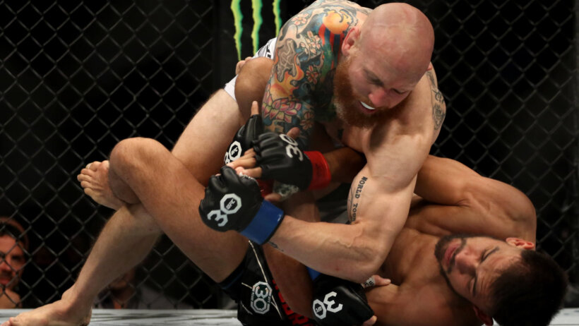 Josh Emmett fighting Yair Rodriguez
