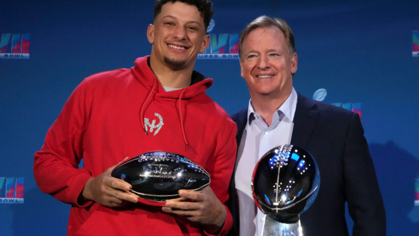 Kansas City Chiefs QB Patrick Mahomes was presented his MVP Award during the NFL off-season