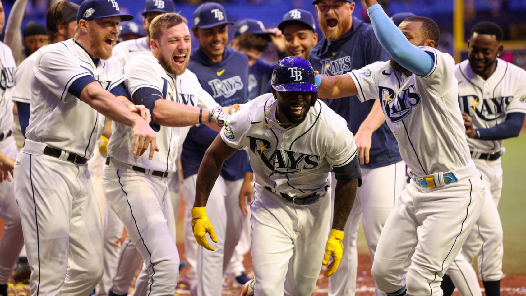 Tampa Bay Rays win celebration