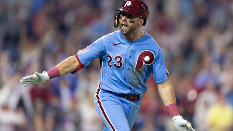 Kody Clemens celebration after hit