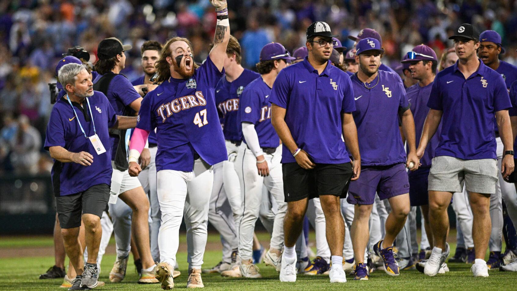 The LSU Tigers and Florida Gators are squaring off in the College World Series final