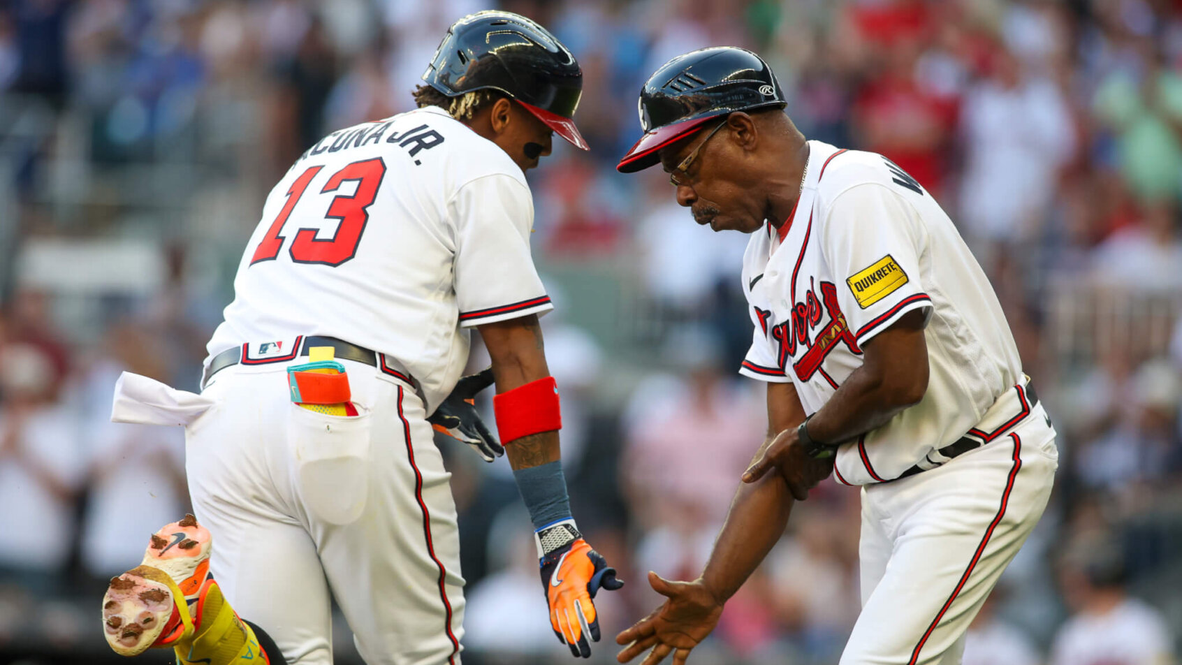 Ronald Acuna Jr. home run celebration.