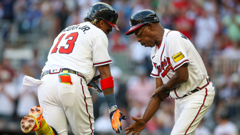Ronald Acuna Jr. home run celebration.
