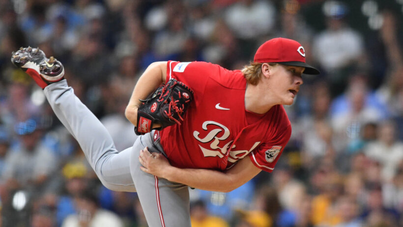 Cincinnati Reds starting pitcher Andrew Abbott