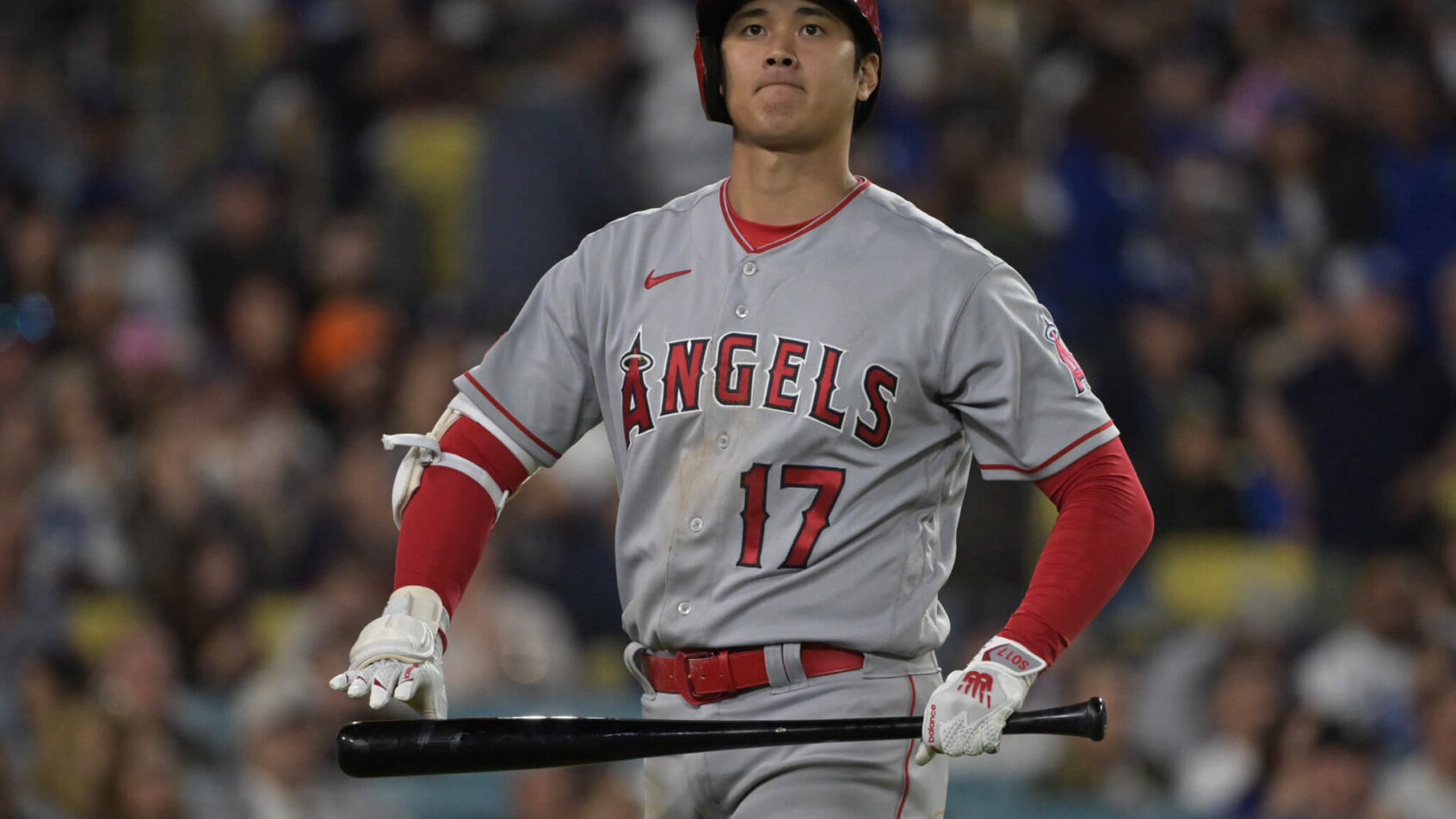Shohei Ohtani holding bat