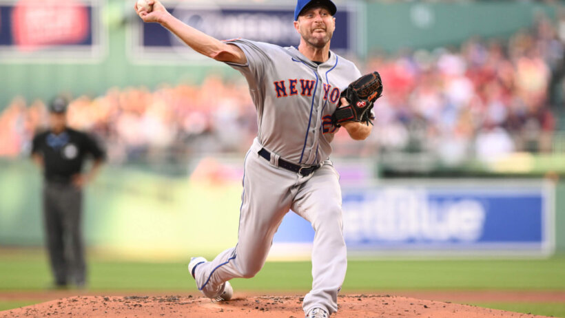 The Texas Rangers acquired pitcher Max Scherzer from the New York Mets.