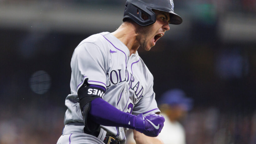 Colorado Rockies left fielder Nolan Jones