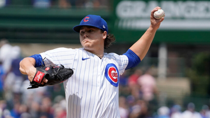 Chicago Cubs starting pitcher Justin Steele