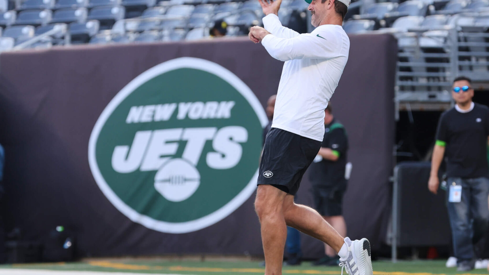 QB Aaron Rodgers will be seeing his first game action with the New York Jets