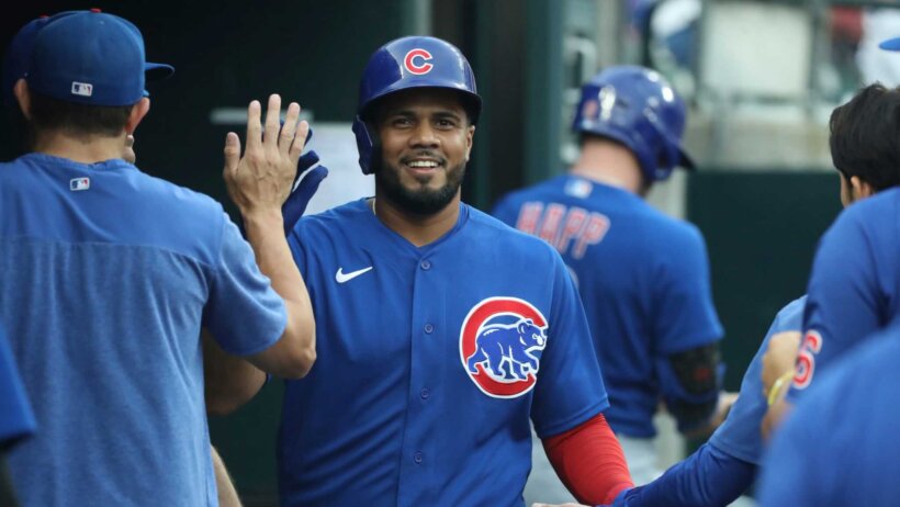 Infielder Jeimer Candelario is back in Detroit facing his old club the Tigers with the Chicago Cubs