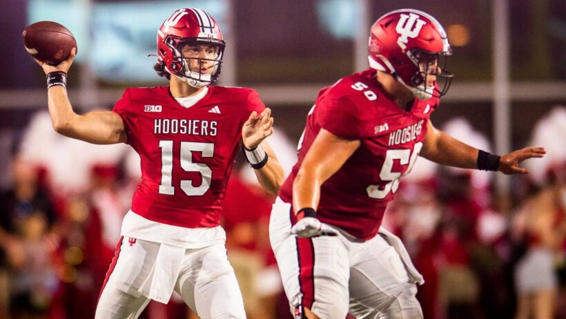 The Indiana Hoosiers are 10-point underdogs facing the Louisville Cardinals