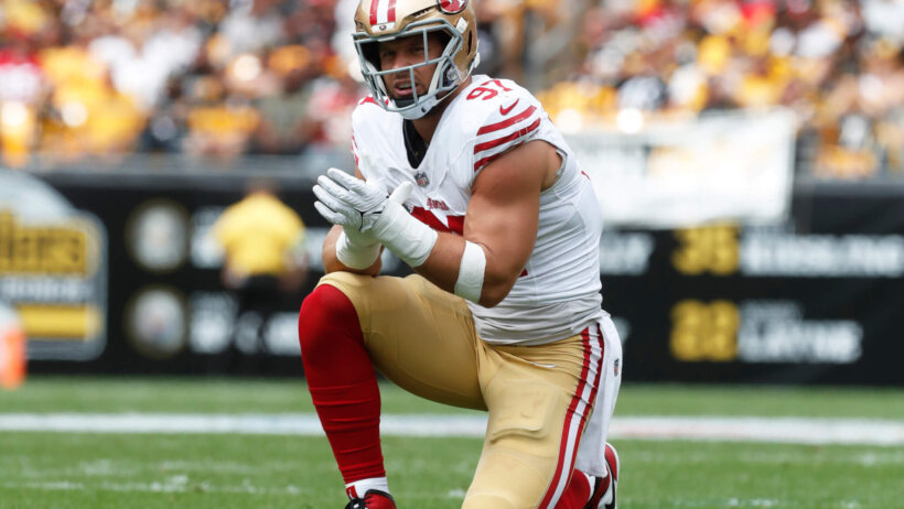 San Francisco 49ers star DE Nick Bosa.