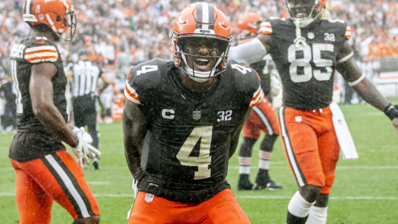 Deshaun Watson celebrating