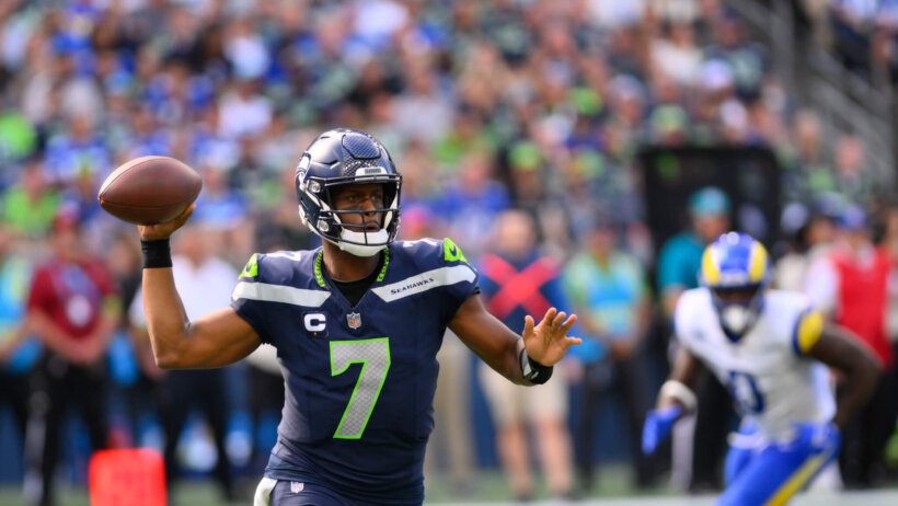 Seattle Seahawks QB Geno Smith.