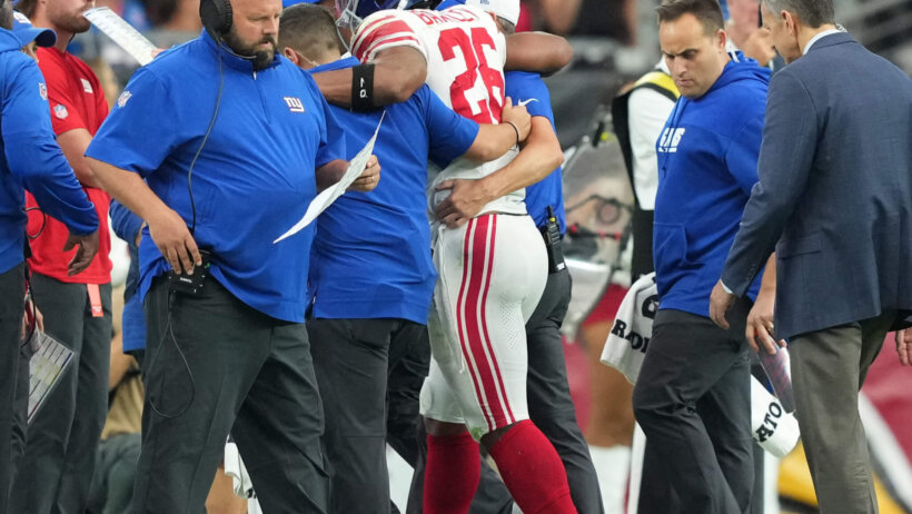 New York Giants RB Saquon Barkley (ankle) is out for the TNF game against the San Francisco 49ers.
