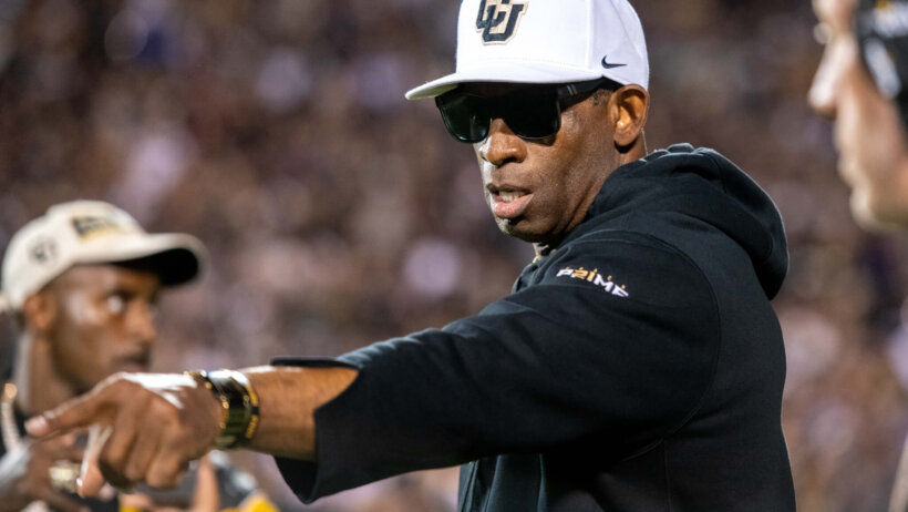 Colorado Buffaloes head coach Deion Sanders.