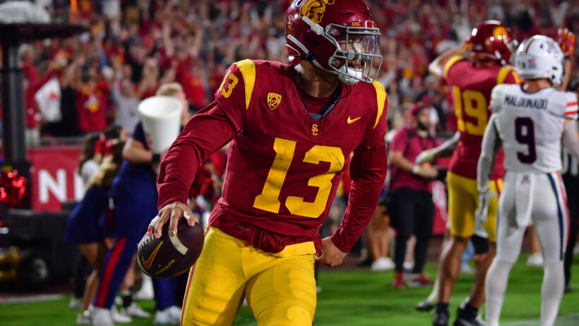 USC star quarterback Caleb Williams.