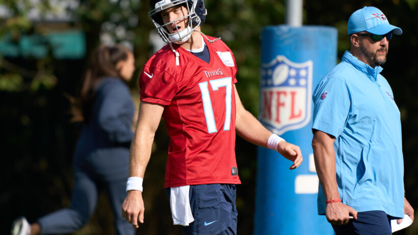 Tennessee Titans QB Ryan Tannehill preparing to face Baltimore Ravens in England.