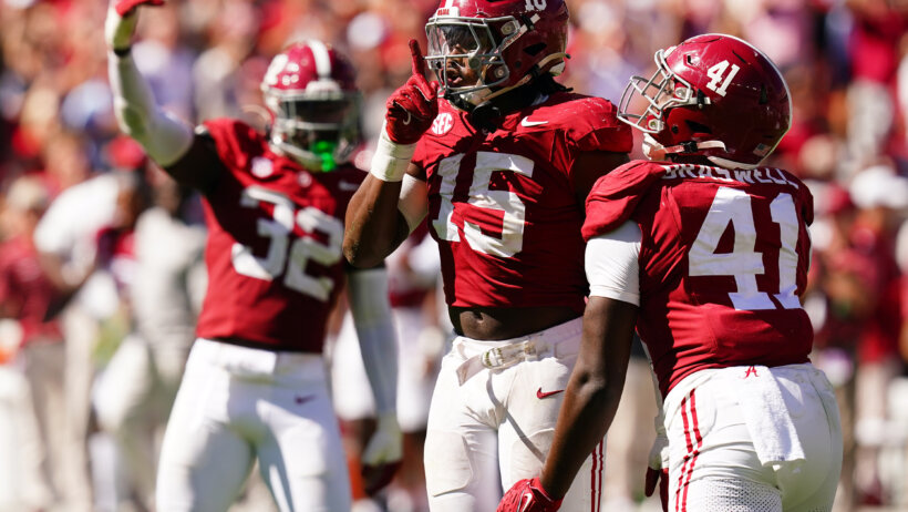 Alabama is a 9-point home favorite over Tennessee.