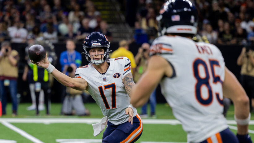 The Bears are 3.5-point home favorites over the Panthers in the Week 10 TNF game.