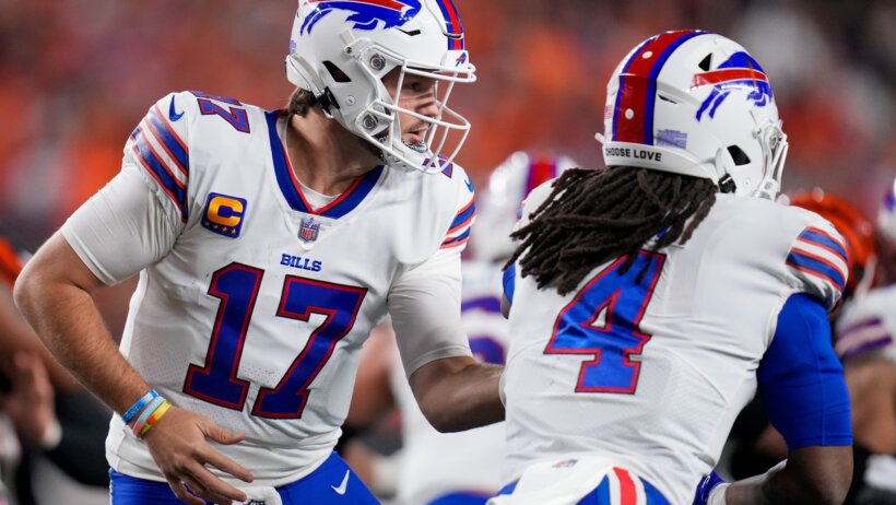 The Bills are 7-point home favorites over the Broncos in the NFL Week 10 MNF game.