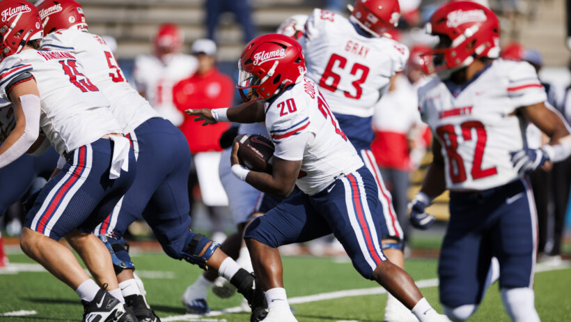 The #20 Liberty Flames are 10.5-point favorites over New Mexico State in the CUSA Championship Game.