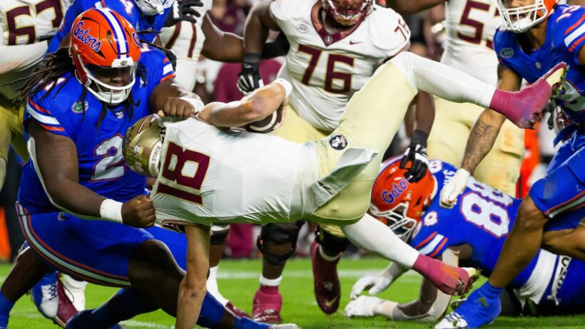 Florida State is a 1-point favorite over Louisville in the ACC Championship Game, but there's concern that Seminoles QB Tate Rodemaker might be dealing with a concussion.