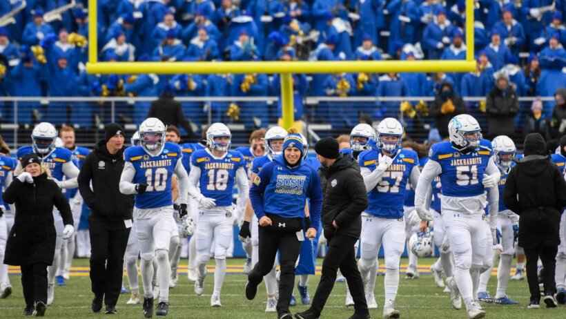 South Dakota State Jackrabbits win the game against the Villanova Wildcats