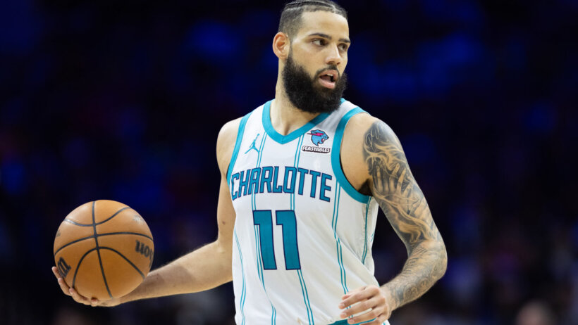 Charlotte Hornets player Cody Martin basketball white jersey