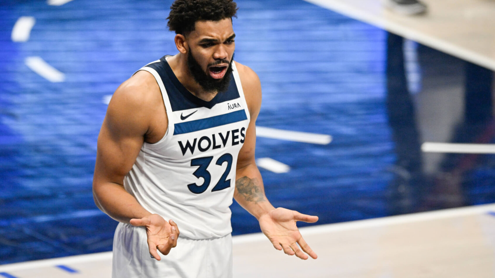 Karl-Anthony Towns of the Minnesota Timberwolves