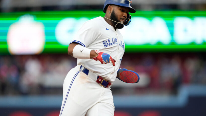 Toronto Blue Jays first baseman Vladimir Guerrero Jr. Runs home