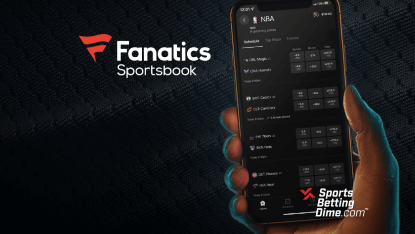 Fanatics Sportsbook app open on a phone