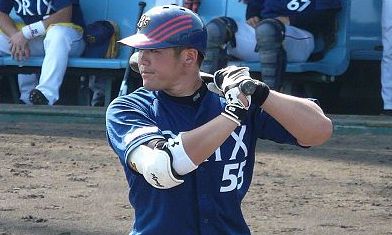 Orix outfielder Takahiro Okada.