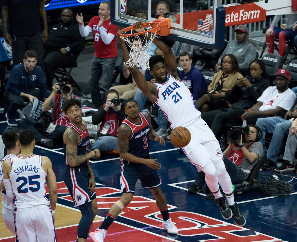 Joel Embiid dunks
