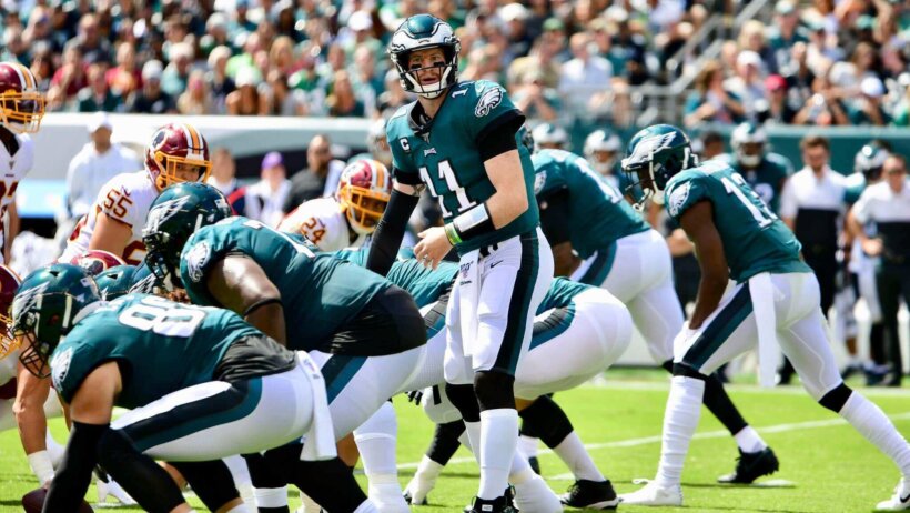 Philadelphia Eagles pre snap