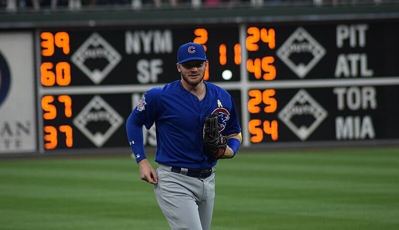 Ian Happ running on to field