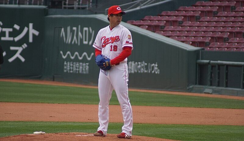 Hiroshima Carp right-hander Yusuke Nomura.