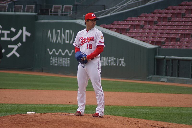 Hiroshima Carp right-hander Yusuke Nomura.